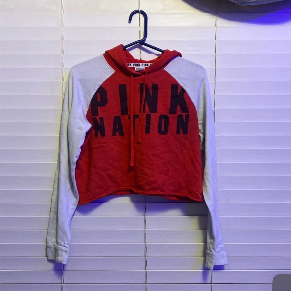 PINK Cropped Sweatshirt